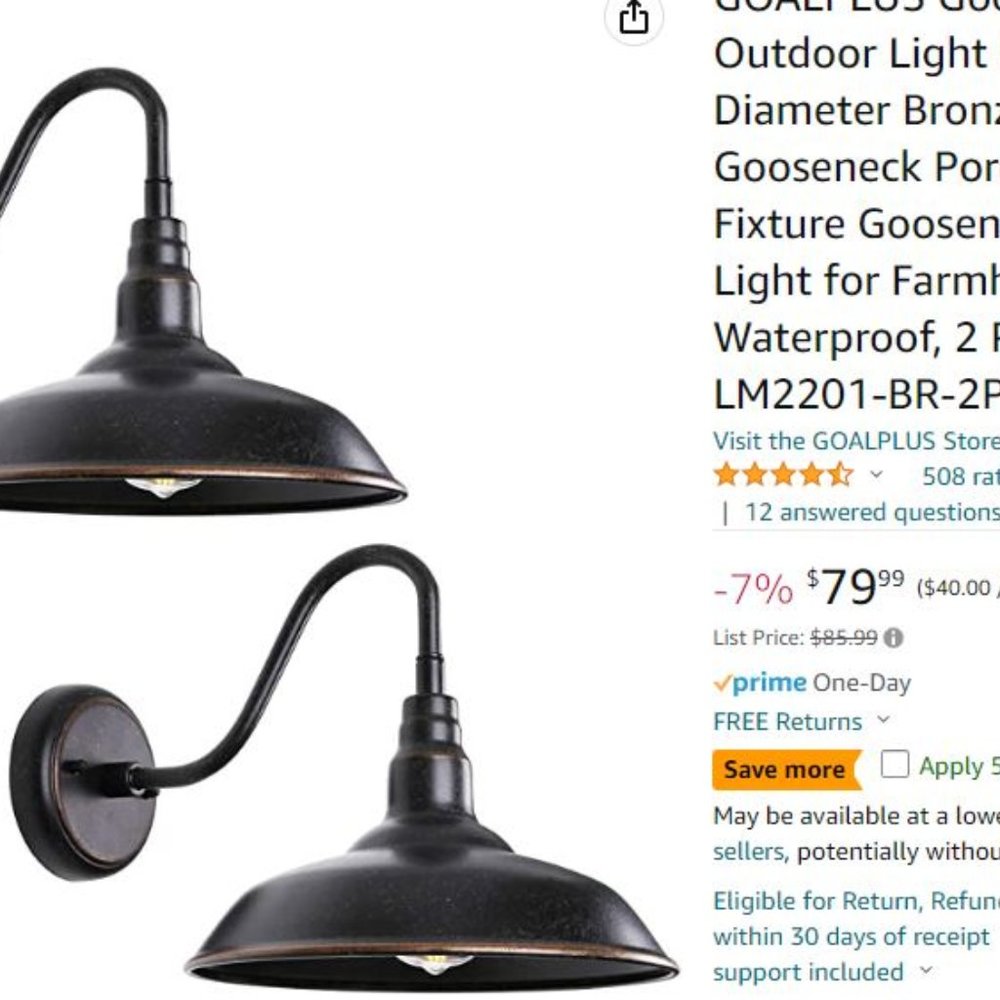 Outdoor Gooseneck Lights